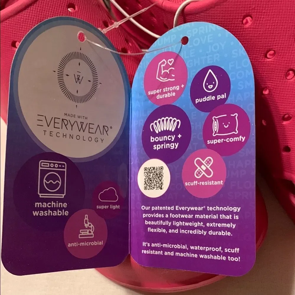 TOTES Red Water Shoes with Ventilation and Slip-On Design